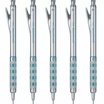 Механический карандаш Pentel Graph Gear 1000 5 шт. PG1017 0,7 мм серебряный