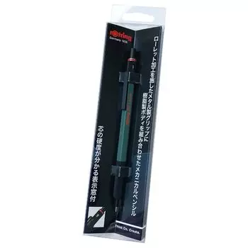 Механический карандаш Rotring 500 Зеленый 2164106H Hangsel rOtring Механический карандаш Роскошный пишущий инструмент Канцелярские принадлежности Сделано в Германии Чертежная ручка