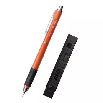 Механический карандаш Sakura Crepas Lightle Limited Orange Arch Slim Type Black 1 шт. 0,3 мм (Ластик в комплекте) NS503W-A#5