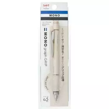 Механический карандаш Tombow 0,5 мм MONO Monograph Grip (мягкая накладка на рукоятку, снижающая усталость) Серый DPA-151C