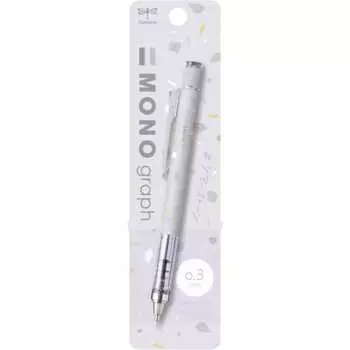 Механический карандаш Tombow MONO graph 0,3 мм, прозрачный камень, карандаш с ограниченным тиражом, женские канцелярские принадлежности, канцелярские принадлежности для женщин, светлый цвет, узор из камня, свободный, милый, для взрослых, DP