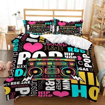 Механический магнитофон, серия Radio Machine, 3D-одеяло, комплект из трех цифровых предметов, комплект из четырех предметов 135 * 200 (two-piece set) 90g