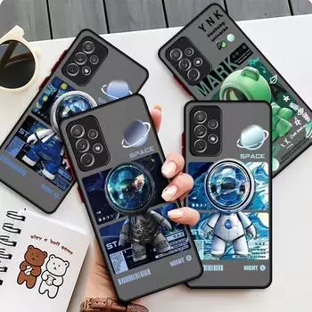 Механический матовый чехол для Samsung Galaxy A52 A12 A51 A32 A21s A71 A32 5G A12 A22 A53 A70 A50 Жесткий чехол для телефона Samsung A73 5G