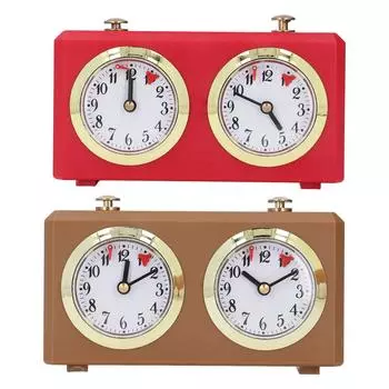 Механический международный шахматный таймер профессиональные цифровые шахматные часы не требуют батареи винтажный Po Red