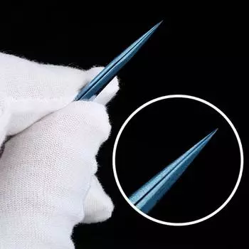 МЕХАНИЧЕСКИЙ Немагнитный прецизионный пинцет Изогнутый прямой пинцет из нержавеющей стали Инструменты для ремонта материнских плат SMD PCB BGA Bent красный