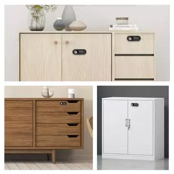 Механический парольный замок из цинкового сплава, противоугонный, 3-цифровой кодовый замок, защитный замок для ящика мебели, почтовый ящик шкафа