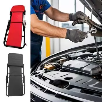 Механический подъемник Creeper 6 колес для гаража, под автомобилем, автоматический подъемник Creeper, удобное сиденье для авторемонта, регулируемый гараж на роликах красный