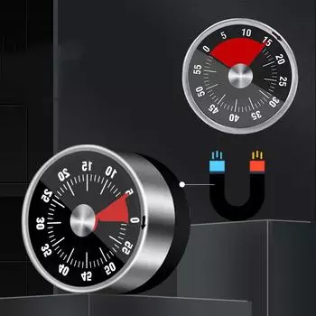 Механический ручной цифровой таймер Магнитный мини громкий кольцевой таймер для выпечки кулинарии учебы фитнеса кухни домашнего портативного таймера