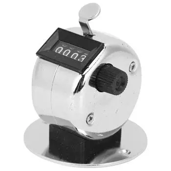 Механический ручной счетчик, 4-значный мини-счетчик с ручным прессом, ручной счетный инструмент