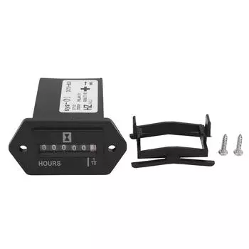 Механический счетчик моточасов DC10 до 80 В водонепроницаемый для двигателя генератора лодки мотокроссового мотора