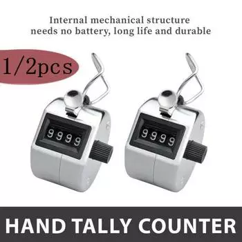Механический счетчик, ручной, 4-значный, для подсчета очков на ладони и пальцах, для гольфа 1pcs