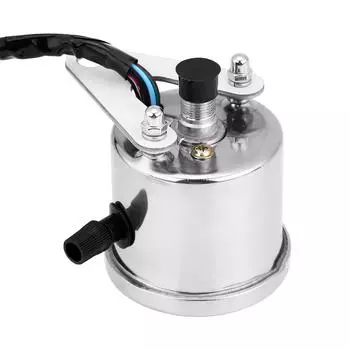 Механический спидометр для мотоцикла Cafe Racer в стиле ретро со светодиодным индикатором, одометр 140 км/ч серебряный