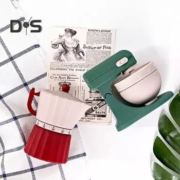 Механический таймер, трехмерный пластиковый милый кухонный инструмент, таймер C