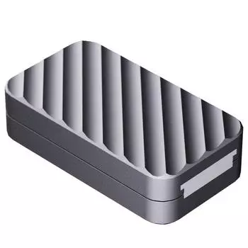 Механический толкающий слайдер Магнетизм для магнитного вращения EDC Office Trendy Decompression Toy Slide Relief Toys серебряный