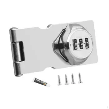 Механический замок с 3 цифрами для шкафов, холодильников и раздвижных дверей Silver 13.8cmx4.6cm