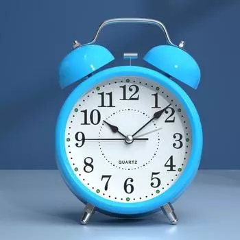 Механический звонящий будильник, ретро-часы на прикроватной тумбочке, орнамент, часы-будильник для спальни розовый