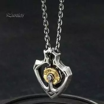 Механическое вращающееся ожерелье с подвеской в виде шестеренки в стиле ретро-панк, ожерелье с шестеренкой для мужчин и женщин, ювелирные изделия из сплава для повседневной носки и подарков золотистый