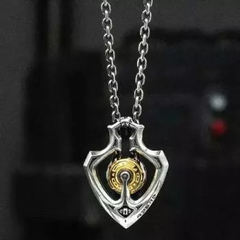 Механическое вращающееся ожерелье с подвеской в виде шестеренки в стиле ретро-панк для мужчин и женщин