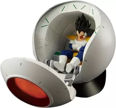 Механика Dragon Ball Saiyan Spaceship Pod Пластиковая модель Фигурка-рост Цветная кодировка