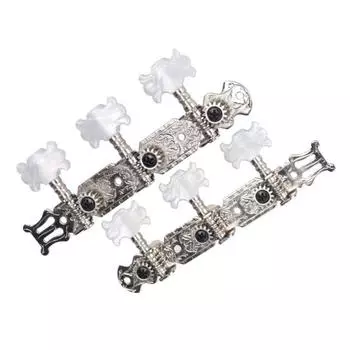 Механизм Колки для настройки гитары Ручка настройки гитары Струна для гитары Кнопка для струн Колки для гитары серебряный