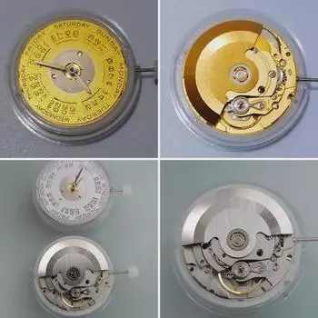 Механизм Seagull 2834 с тремя штифтами и белым и золотым календарем — абсолютно новый Gold Machine