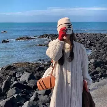 Меховая куртка женская новая ретро стиль мех интегрированный экологически чистый норковый шуба удлиненный воротник стойка молодой и продвинутый смысл S