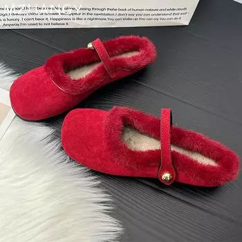 Меховые балетки неглубокие женские туфли замшевые модные ботинки женские 2025 тренд осень бренд дизайнерское платье прогулочные удобные повседневные женские туфли 35 леопардовый