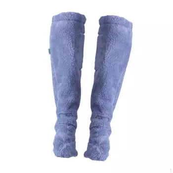 Меховые длинные гетры мягкие теплые осенне-зимние домашние спальные носки для подарка