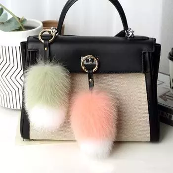 Меховые украшения с хвостом, плюшевые подвески для сумок, мягкие милые подарочные аксессуары из искусственного меха