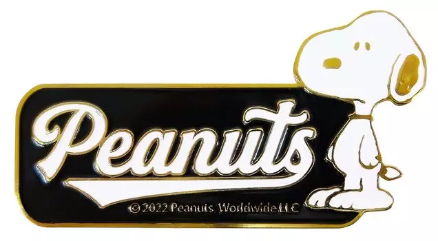 Meiho SN278 Эмблема Снупи Наклейка Декаль Металлическая Пластина Золото