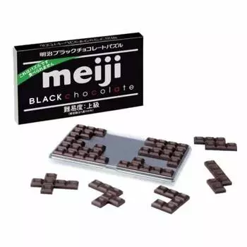 meiji black chocolate puzzle