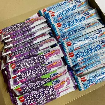 Meiji Chewing Gaburichu 1 бутылка x 40 пакетиков типы x 20 пакетиков Sweets Warehouse вкус 20 Ramune вкус 20 (2 каждый) Юккуна (Виноградные бутылки, бутылки)