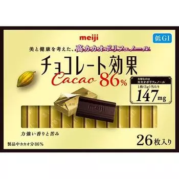 Meiji Chocolate Effect 86% какао 26 штук 130 г шоколада 1