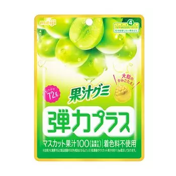 Meiji Fruit Juice Gummy Elasticity Plus Muscat 72 г x 7 шт.