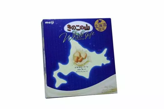 Meiji Hokkaido Kinokoyama Белый подарок 160г