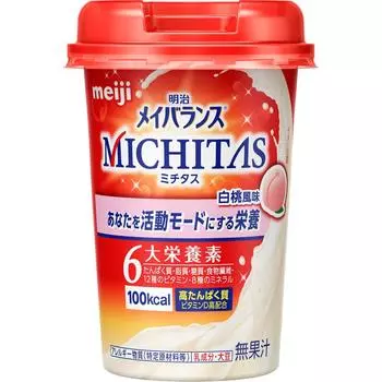 MEIJI Maybalance Mititas Mei Balance Michitas со вкусом белого персика 125 мл. Упаковка Cheer Maybalance 1 set