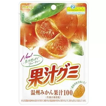 meiji Meiji Fruit Juice Gummi Onshu Mikan 54 гХарактеристикиЖевательные и расслабляющие, легко есть” frui ХарактеристикиЖевательные и расслабляющие, легко есть” 1