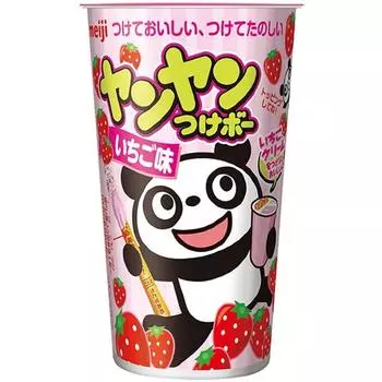 Meiji Yan Yan Tsukebo со вкусом клубники 48г Шоколад 1