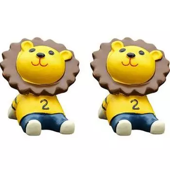 Meijing Choice Animal Character Car Figure Лев, корейский автомобиль acc