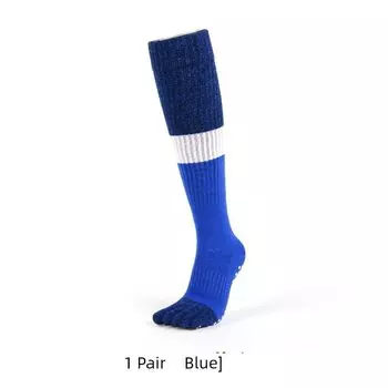 Meikan Professional Yoga Stockings Children Fall and Winter Knee High over the Knee Toe Socks Non Slip Dance Sports Stockings Blue