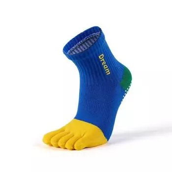 Meikan Yoga Socks Sports Five Finger Toe Socks Sub Floor Non-Slip Socks Knee Socks Women s Socks Compression Stockings Cotton MKYG202302 Blue