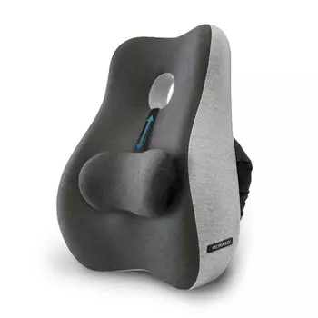 Meikaso поясничный отдел поясницы модернизированный автомобильный поясничный отдел полая спина вождение удобный нижний отдел памяти регулируемый поясничный отдел поясничное крепление моющаяся подушка, поддержка,