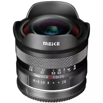 Meike Ultra Wide Angle Manual Focus Diagonal Fisheye Lens Fujifilm Mirrorless Camera XPro1 for 7.5mm f2.8 X-Mount X-T1 X-T2 X-T3 X-T4 X-T5 X-T10 X-T20