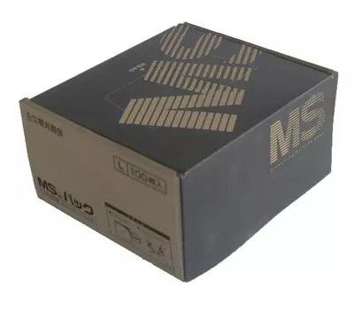 Meiko Shokai Shredder Garbage Bag 100L Mouth Width 100 x Depth 85cm MS Pack with String 100 Pieces (L)