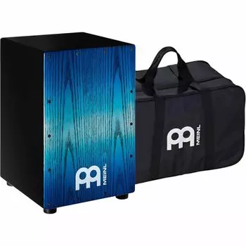MEINL Percussion Cajon Headliner Series American White Ash hitting surface Pacific Blue Fade bag MCAJ100BK-PBF+ [Genuine included] []