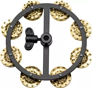 MEINL Percussion Headliner Series Hihat Tambourine Hammered Brass 1 row HTHH1B-BK []