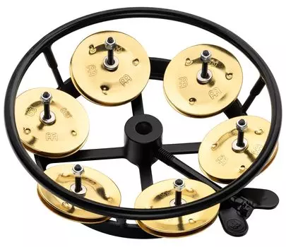 MEINL Percussion Professional Series Hihat Tambourine Solid Brass THH1B-BK []