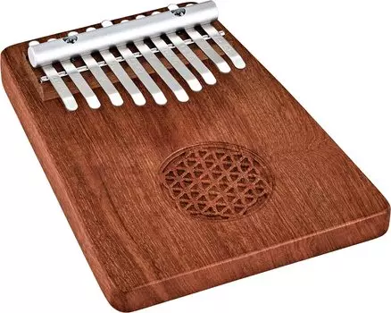 MEINL Sonic Energy Collection Kalimba Solid Kalimba Zambian teak 10 keys Flower Of Life Symbol KL1002FOL hammer (exclusive case/bag/cloth/tuning