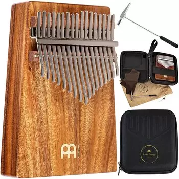 MEINL Sonic Energy Collection Kalimba Soundhole Kalimba Acacia 17 Keys C Major Scale KL1705H Hammer (Exclusive Case/Bag/Cross/Tuning Included) []