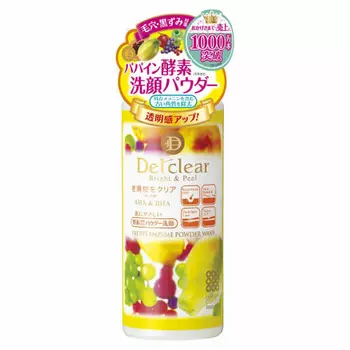 Meishoku Cosmetics DET Clear Bright & Peel Fruit Enzyme Powder Wash 75 г (Сделано в японии)